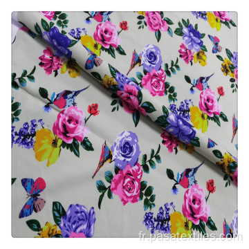 Nouveaux tissus imprimés extensibles à motif de fleurs